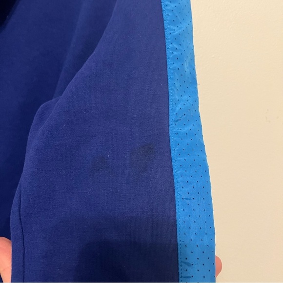 Nike‎ Blue Purple Full Zip Long Hoodie Varsity Stripe 
Workout Gym Running M - Picture 7 of 16